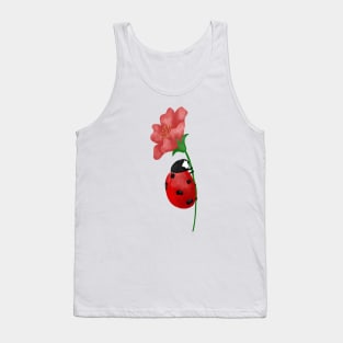 Ladybug on flower Tank Top